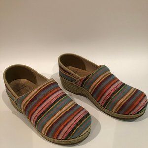 Dansko fabric clogs